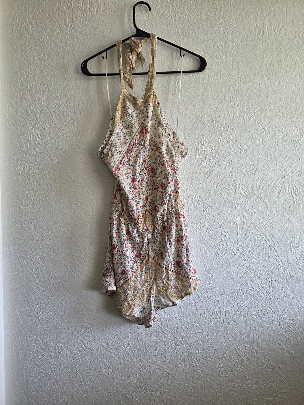 O'Neill Floral Cream and Pink Romper Jumpsuit